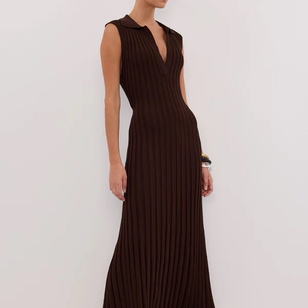 DISSH Chocolate Sleeveless Maxi Dress